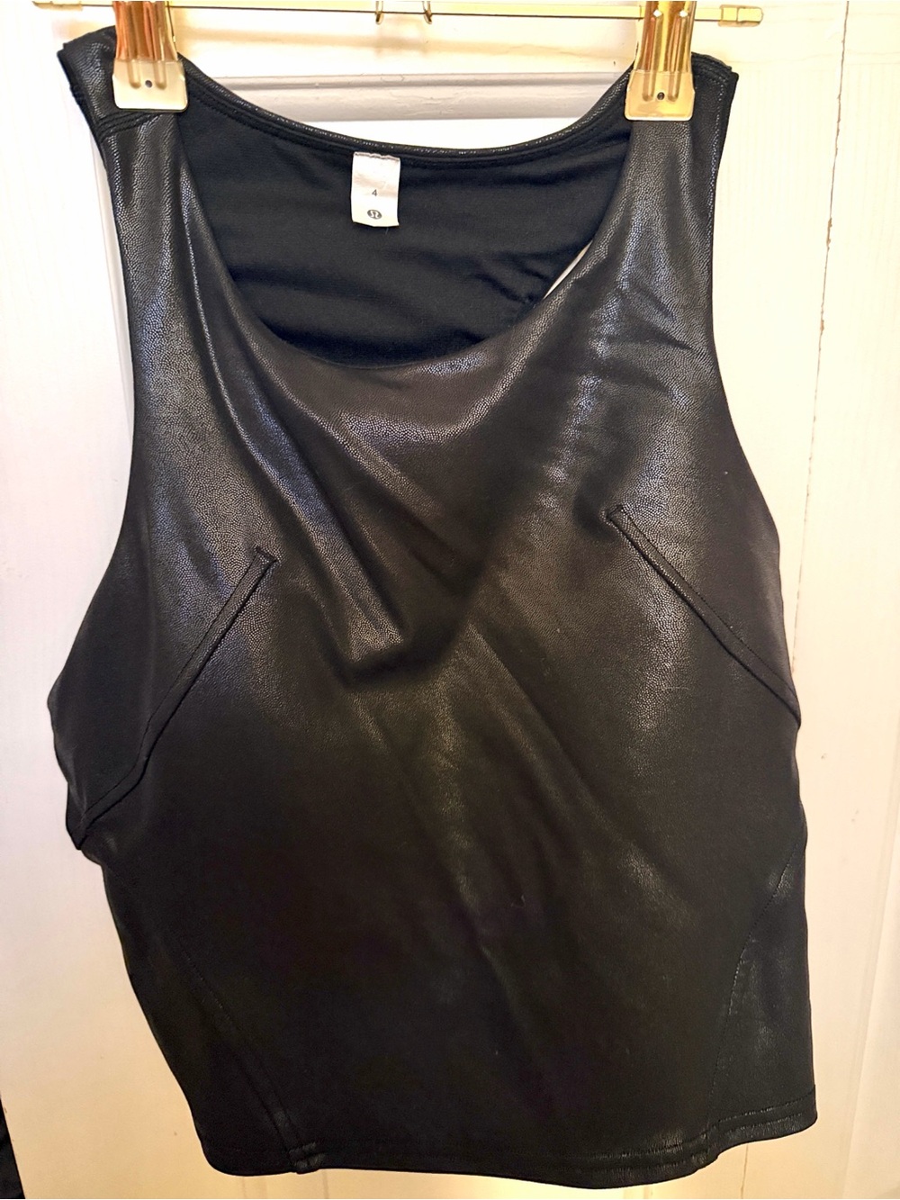 Lululemon Size 4. Align High Neck sports bra . Black sparkle holiday edition